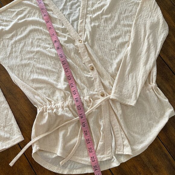 NEW O'Neill Summer Cardigan M yellow vest top! - Picture 8 of 8